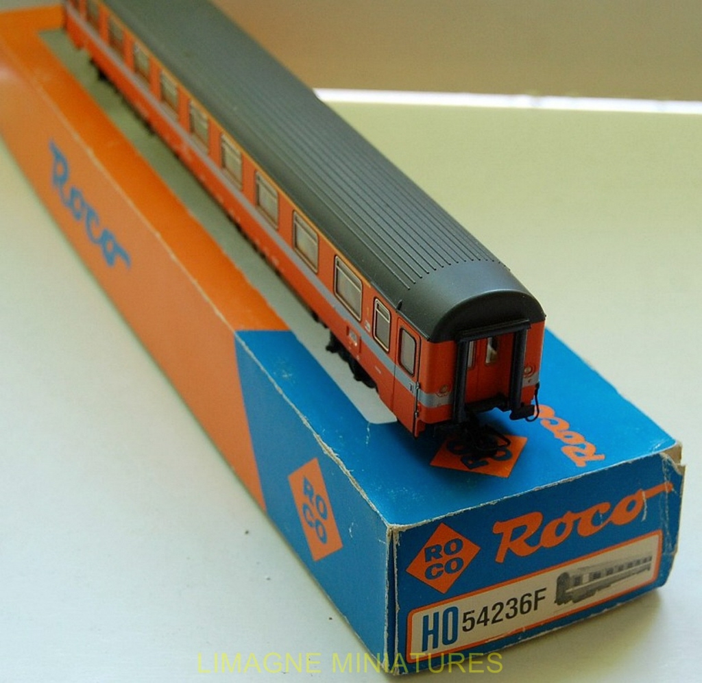 Wagon Roco N24476 – Voiture Voyageurs 2e Classe Eurofima ÖBB – Échelle N 1:160